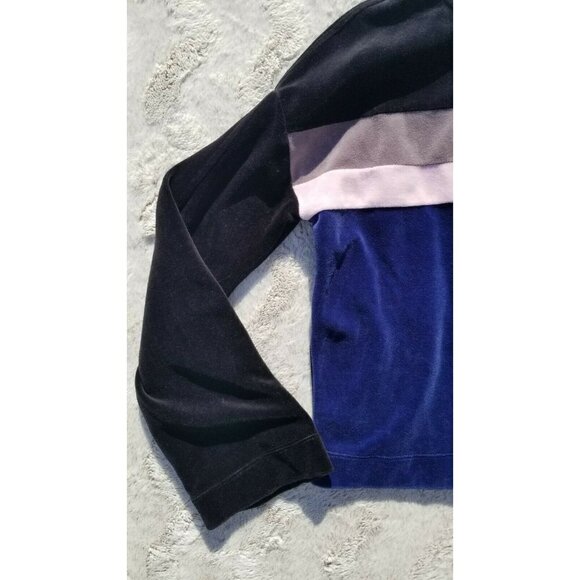 Fabletics Georgina Velour Color Block Velvet Soft Drawstring Hoodie Sweater XS - Picture 4 of 11